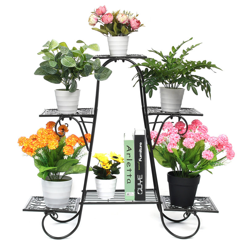 Metal Plant Stand, Black