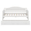 Lit de jour simple avec lit gigogne, structure de canapé-lit en bois avec support à lattes de bois pour le salon de la chambre à coucher, aucun sommier nécessaire