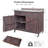 39.4" Outdoor Kitchen Island With Stainless Table Top-1326885936