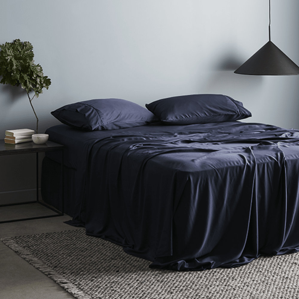 Signature Sateen Sheet Set, Queen Sheet Set with 3 Additional Pieces, Slate