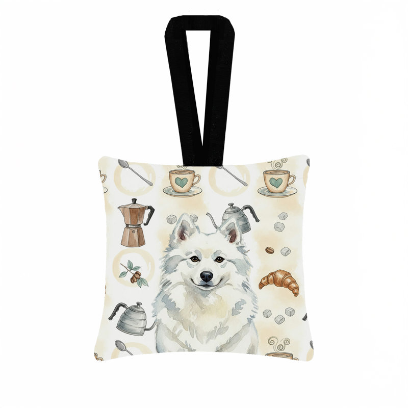 Ornement carré en tissu American Eskimo, Esquimau américain