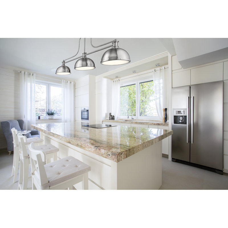 Enola 3 - Light Kitchen Island Pendant, Brushed Nickel