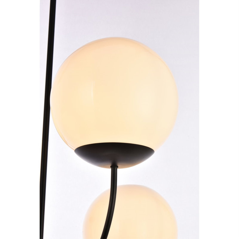 Romney 4 - Light Chandelier, Black/White