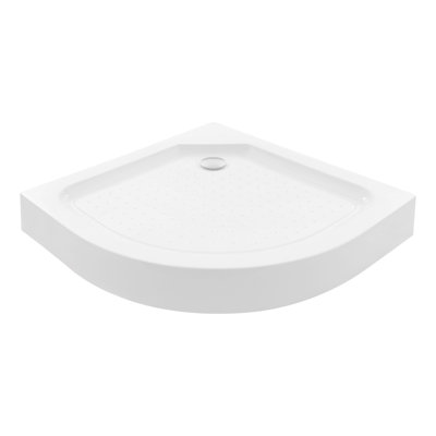 Base de douche, plateau de douche, plateau de douche blanc (33,46 x 33,46 x 5,51 po)