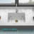 30" Undermount Single Bowl Ceramic Kitchen Sink - Dual Mount Ceramic Rectangular Deep Single Bowl Sink Basin