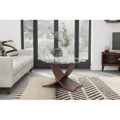Yingst Cross Legs Coffee Table