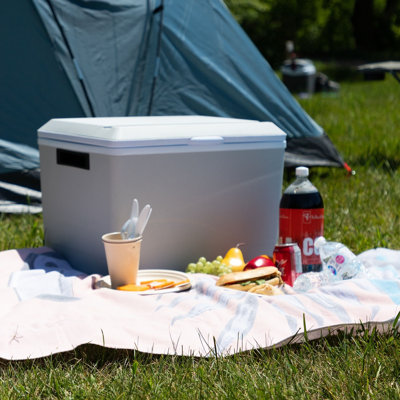 Koolatron 12V Electric Cooler/Warmer 34L (36 qt), Two-Way Design, Gray