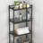 4-Tier Metal Storage Shelf Unit, Free-Standing Corner Rack For Bathroom, Kitchen, Living Room, Hallway And Balcony Organizer With Sturdy Construction