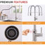 Robinets d'évier de cuisine à poignée simple rétractable avec accessoires-60013119
