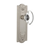 Meadows Plate with Oval Clear Crystal Door Knob