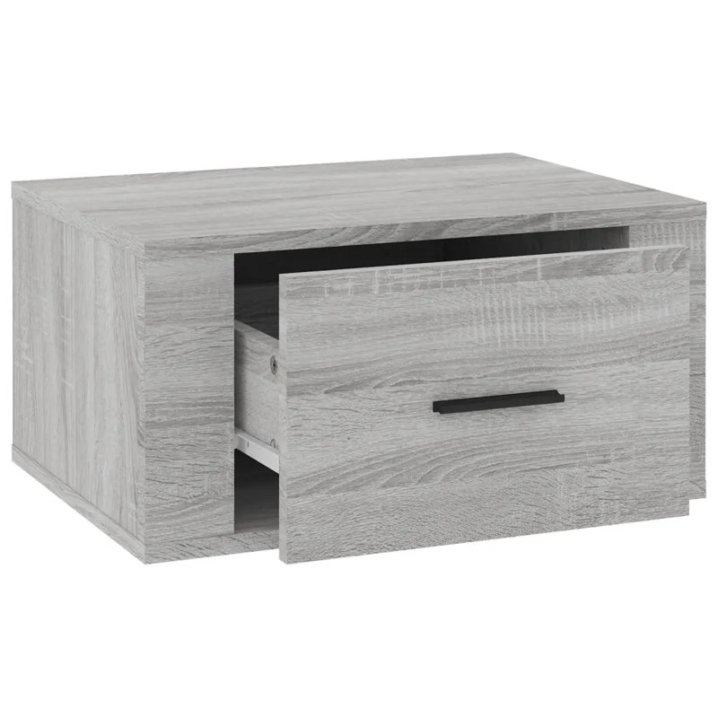Wall-mounted Bedside Cabinets 2 pcs, Grey Sonoma