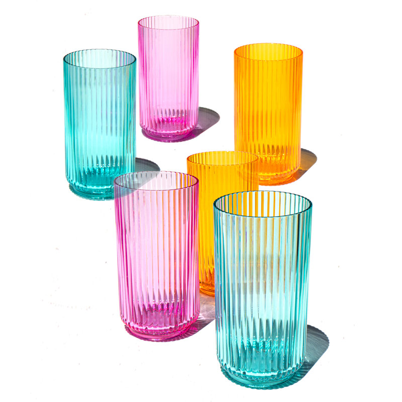 Mesa Jumbo, multicolore, ensemble de 6 verres