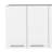 Burlingame 5-Shelf 4-Door 2-Piece Kitchen Set, Kitchen Island And Upper Wall Cabinet White And Walnut