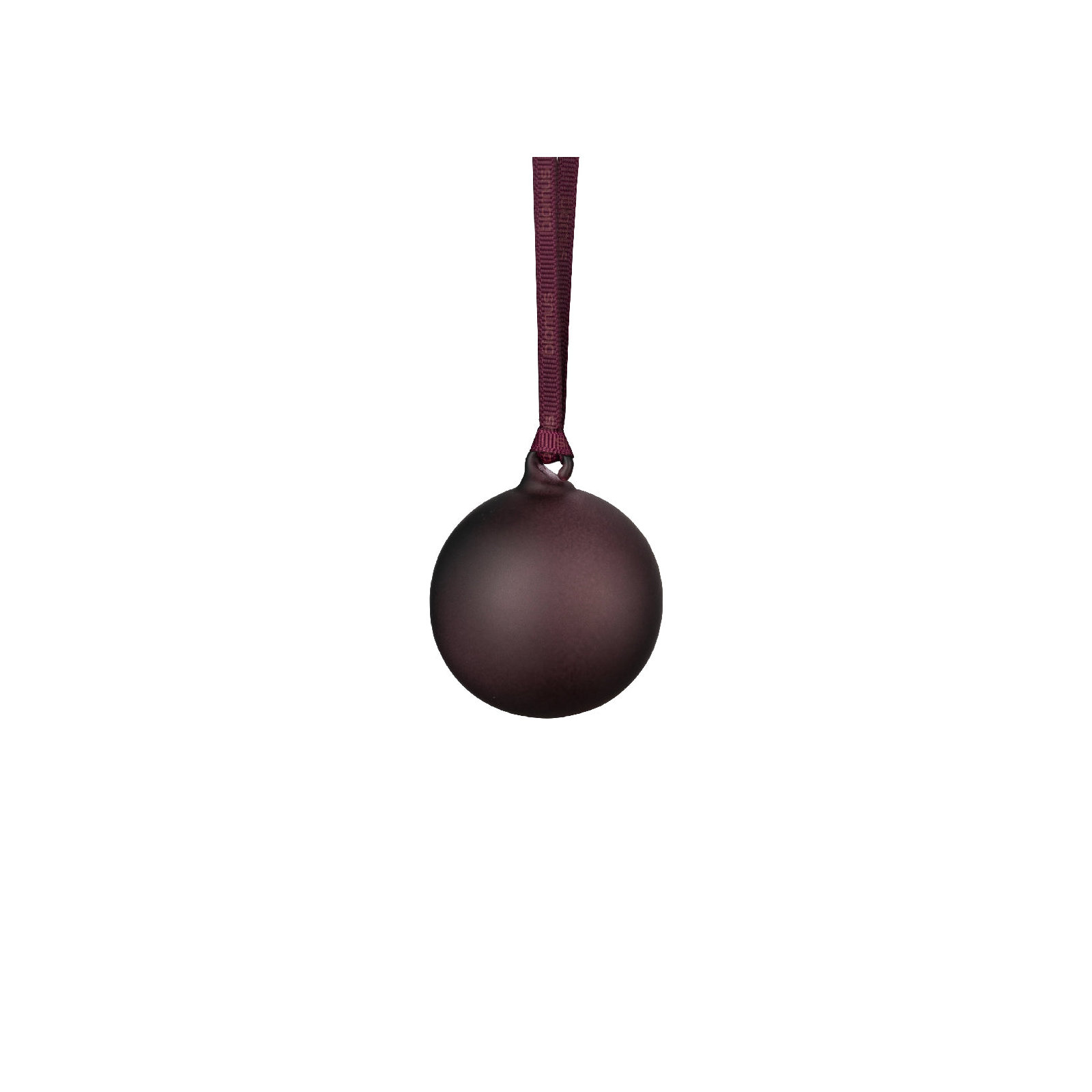 JUHLA Matte Glass Ornament, Plum