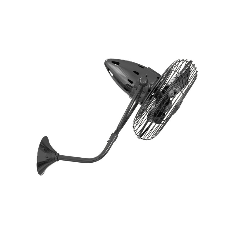  Ventilateur mural 13 po, Non, Nickel noir