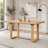 Extendable Solid Wood Dining Table with Rounded Corners-2125175150