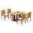 Teak Wood Patio Dining Set with-28208290