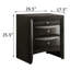 Table de chevet 2 tiroirs Grey Oak-1055649459