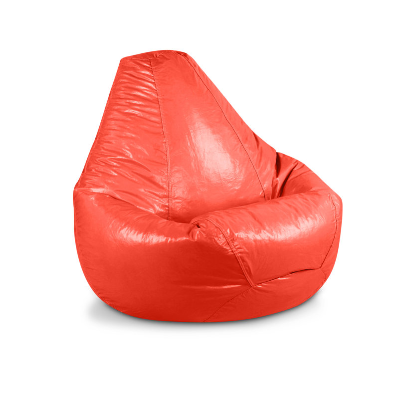 Faux Leather Bean Bag Chair & Lounger, Lipstick Faux Leather