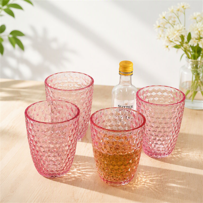 Ensemble de 4 verres à boire en acrylique (35 cl)