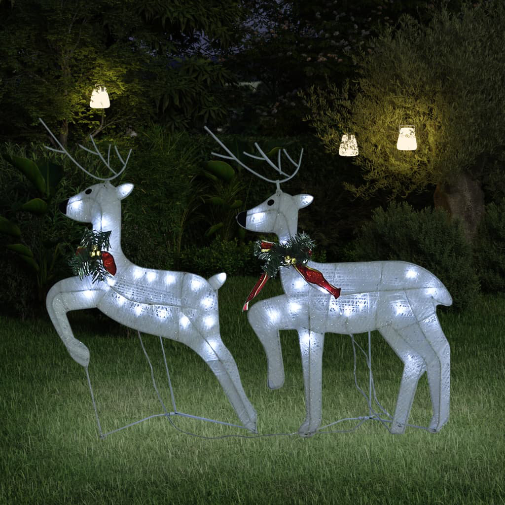 3-tlg. LED-Figuren-Set Weihnachten Rentier