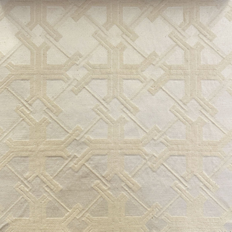 Geometric Cotton Blend Fabric