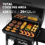 Barbecue au charbon de bois robuste de 28 pouces avec tablette latérale Royal Gourmet, noir