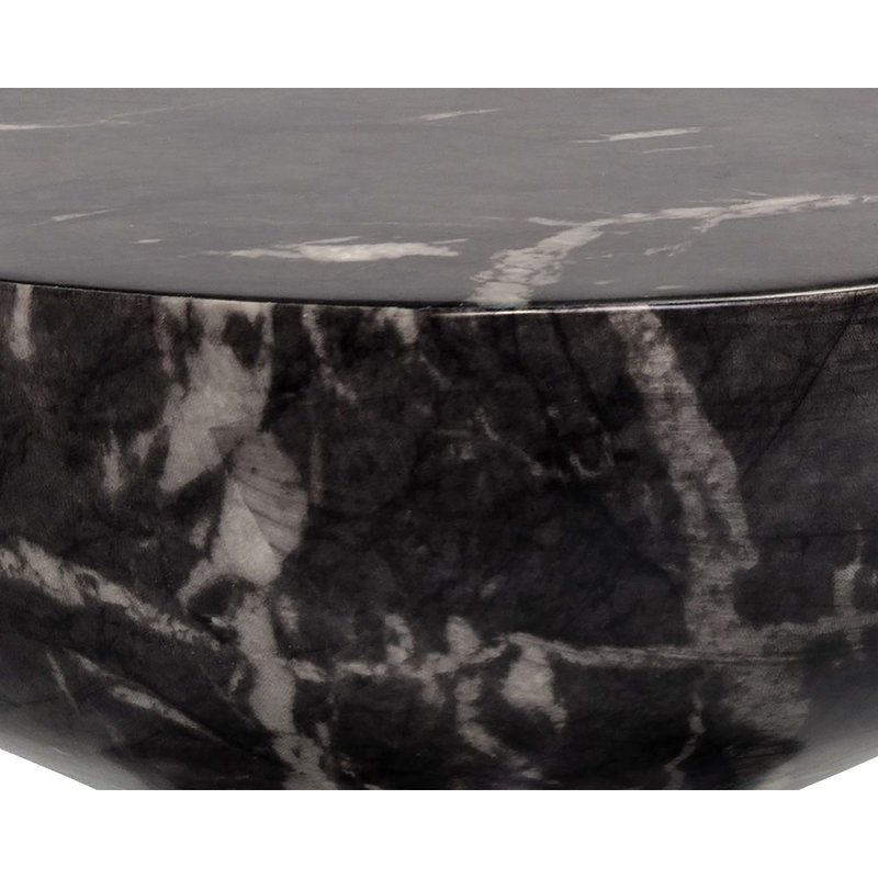 Concrete Top End Table - Black