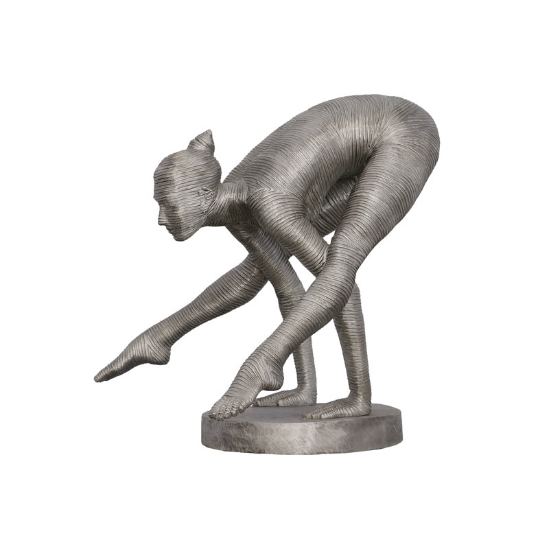 Balancing Body Statue, Aluminum