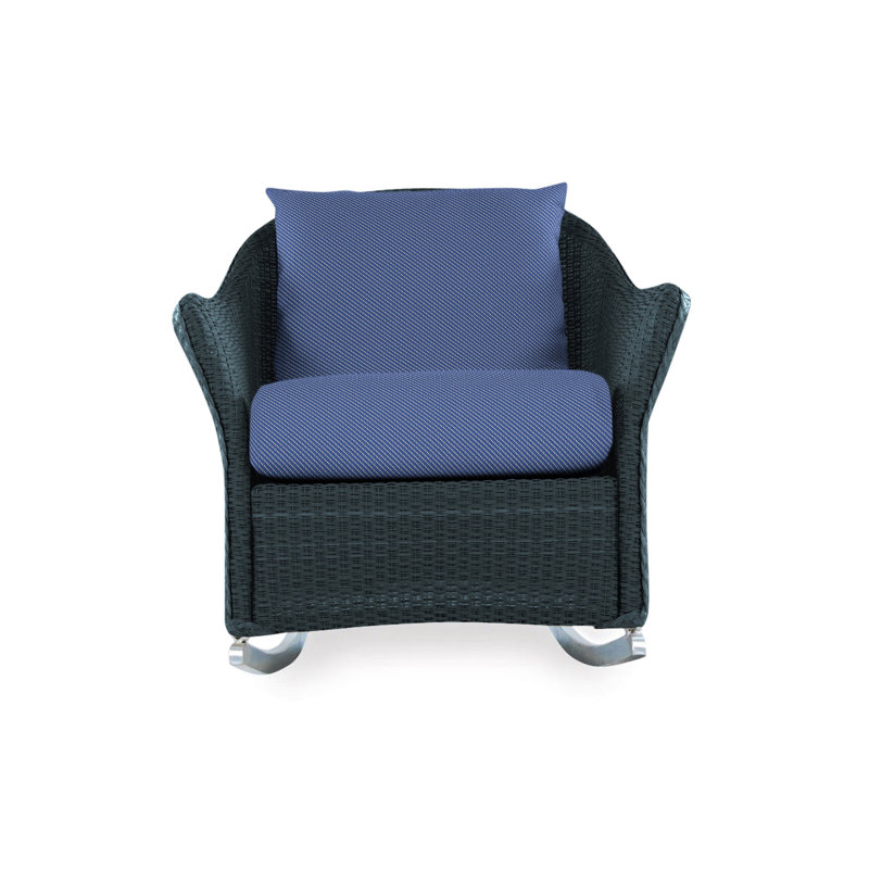 Weekend Retreat Outdoor Rocker Chair, Flagship Lapis Sunbrella®, Bark
