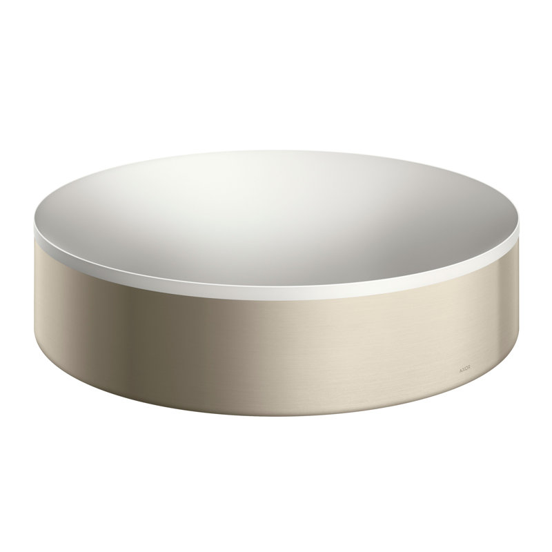 AXOR Suite Sinks Round Sink without Overflow, Brushed Nickel