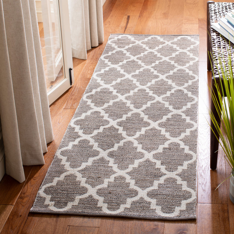 Tapis géométrique tissé à la main Eliana, Tapis de couloir 2 pi 3 po x 7 pi