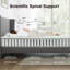 Novilla 25cm Ortho Memory Foam Pocket Sprung Zoned Mattress-94274318