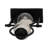 Decorative Metal and Glass Sandtimer Object for Home Decor - Contemporary Sculpture Accent for Office, Table or Living Room Decoration - Black-277107264