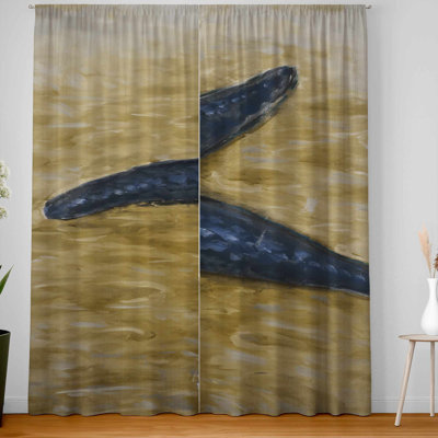 Beautiful starfish blackout window curtain pair | Home Decor