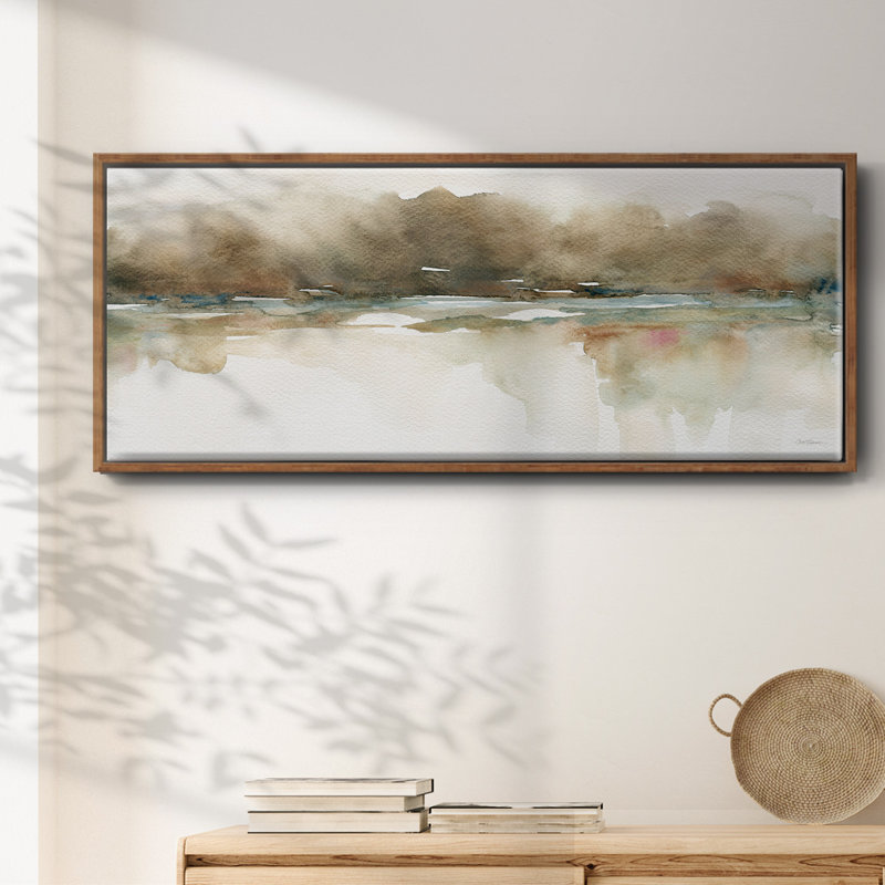 Softer Reflections- Framed Canvas, 20" H x 50" W