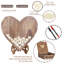 Wedding Guest Book Rustic Wooden Guest Book Decor Sign With 88pcs Hearts And Stand Storage Box For Wedding Receptions Party Supplies