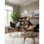 Fauteuil papillon en cuir brun foncé