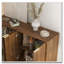 Buffet en bois avec rangement, grand buffet cannelé avec tablettes réglables, crédence, console d'appoint-312777765