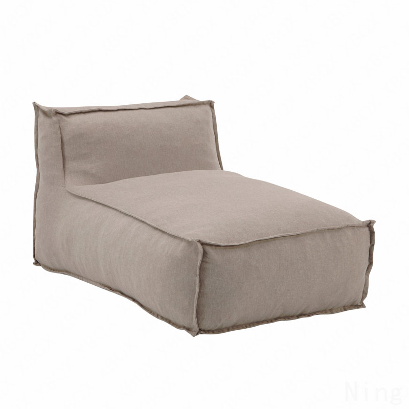 Fauteuil à billes d'extérieur, beige, ensemble de 1