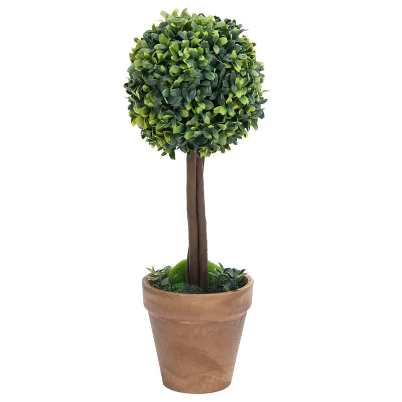 41cm Faux Eucalyptus Plant in Wood Pot