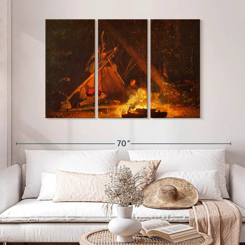 Senne Camp Fire, 32" H x 50" W