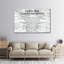 «Ten Commandments», reproduction sur toile grise-585194139