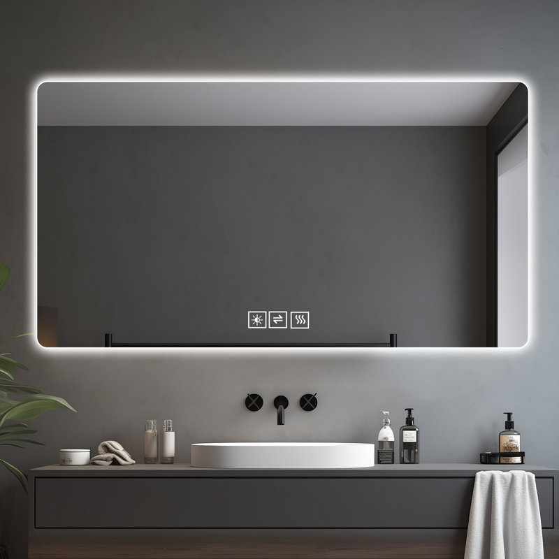 Rectangular Frameless  With Three Buttons
