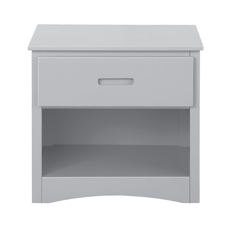 Ensemble de 2 tables de chevet en bois d'ingénierie Nightstands, Gray