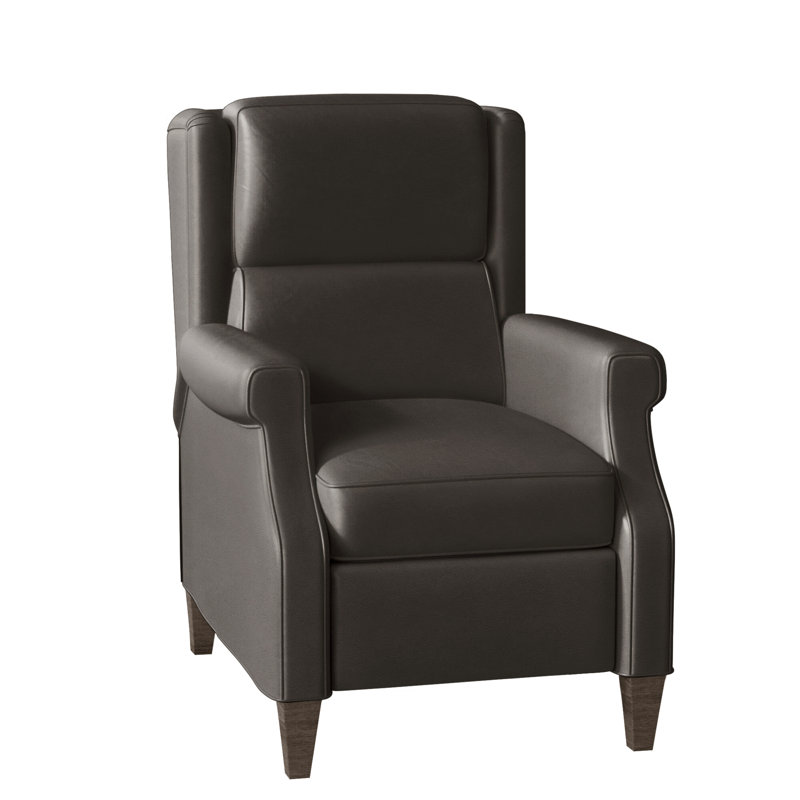 Gallaway Recliner, Aline Fumo Genuine Leather, Cobblestone, Manual