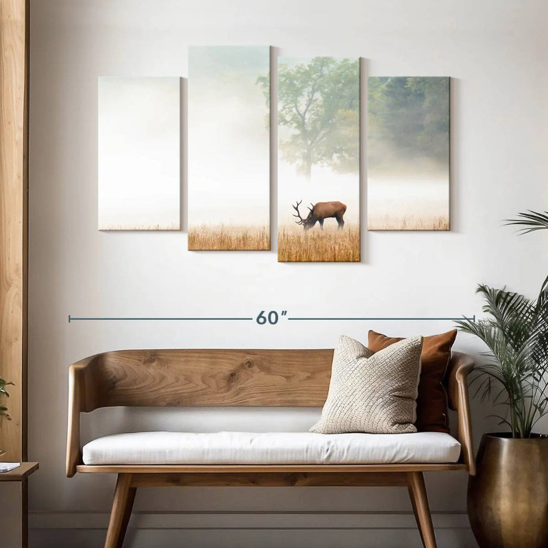 Foggy Elk, 32" H x 52" W