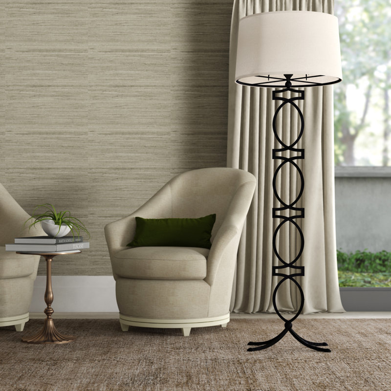 Visual Comfort 1 Light Floor Lamp, Aged Iron
