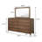 8-Drawer Dresser And Mirror Walnut