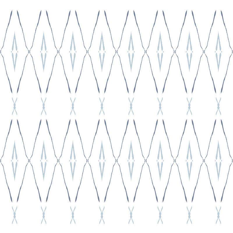 Artifact Silhouettes Geometric Wallpaper Double Roll, Indigo